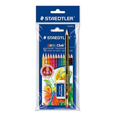 Abbildung von STAEDTLER Buntstift Noris Club, (12 tlg), mit verstärktem Minenkern