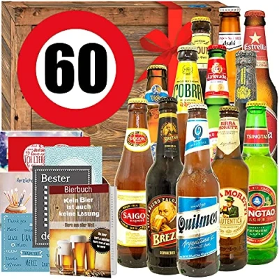 Abbildung von Geschenke zum 60. Geburtstag Mann / 12x Biere Welt/Ideen für Männer