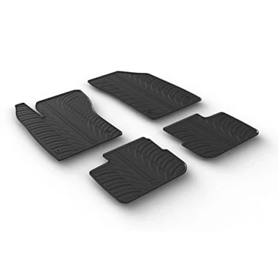 Abbildung von Gledring 0579 Fußmattensatz Gummi vorne und hinten 4 schwarz 750mm 550mm FIAT: Tipo Kombi, Limousine
