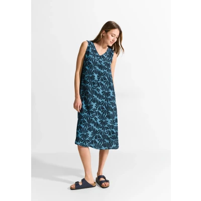 Abbildung von Cecil MIX Freizeitkleid, Damen, Größe: Medium, Blau