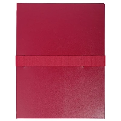 Abbildung von Exacompta 621E Aktenmappe aus Balacron mit dehnbarem Faltenrücken und Klettverschlußband für DIN A4 1 Stück schwarz Sammelmappe Dokumentenmappe Ideal Büro