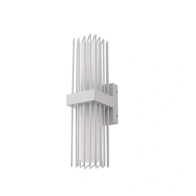 Abbildung von Lucande Außenwandleuchte Chandan, 42 cm, weiß, Metall