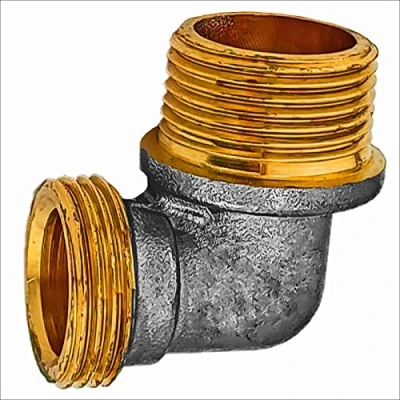 Abbildung von Euro Konus Gewinde Fitting alle Sorten Winkel Bogen Übergang T Stück Messing 1/2, 3/4, 1 Zoll &gt;&gt;&gt; Übergangwinkel 1&quot; Eurokonus x 3/4 Außengewinde