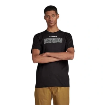 Abbildung von G Star POEM Tshirt print, Herren, Größe: Medium, Dk black