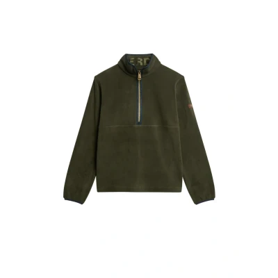 Abbildung von Superdry Estate HALF ZIP Fleecepullover, Damen, Größe: 36, Surplus goods olive green