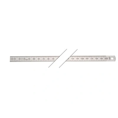 Abbildung von Helios Preisser Stahlmaßstab, biegsam (rostfreier Federbandstahl, EG Klasse II, Länge: 300 mm) 0460 224