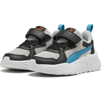 Abbildung von Puma Trinity LITE Unisex Sneaker low für Kinder, Größe: 22, Cool light gray/tropical blue/black Schuhe