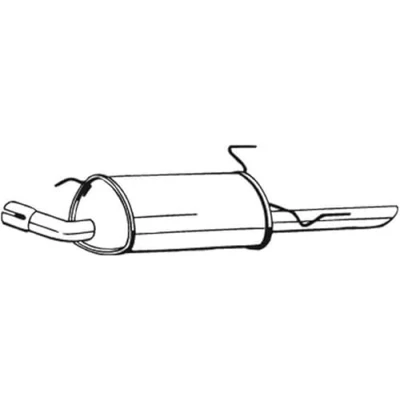 Abbildung von BOSAL 185 405 Endschalldämpfer OPEL: Vectra B Caravan, Limousine, CC