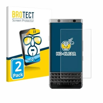 Abbildung von BROTECT (2 Stück Schutzfolie für BlackBerry Keyone Displayschutz Folie Ultra Klar