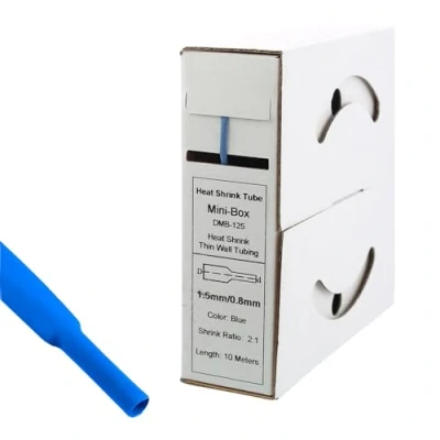 Abbildung von Offgridtec 10m Schrumpfschlauch 1,6mm auf 0,8mm blau