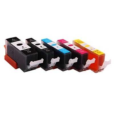 Abbildung von Set 5x Alternativ Tintenpatrone für Canon 580 581 580XXL 581XXL PGI CLI Pixma TS 6150 6151 8150 8151 8152 9150 9155 TR 7550 8550 von ABC