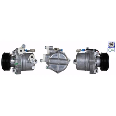 Abbildung von ELSTOCK 51 1147 Kompressor PAG 46 YF R134a, R1234yf ohne Schalter, Ventile mit Dichtungen OPEL: Adam, Mokka / X