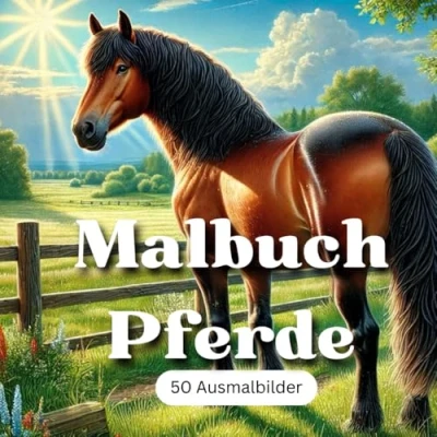 Abbildung von Mein Pferde Malbuch: Für Kinder und Erwachsene