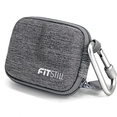 Abbildung von FiTSTILL Graue Web Mini Tragetasche für Go Pro Hero 13/12/11/10/9/8/7/(2018)/6/5, Hartschale, Reise Aufbewahrungstasche DJI Osmo Action 5 pro/4/3/2/1und mehr
