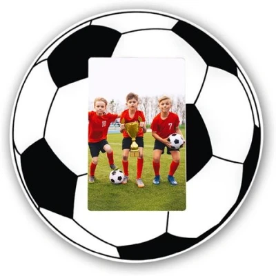 Abbildung von Zep Fußball Vertikal, Holz, schwarz/weiß, 24,5 x 2 cm