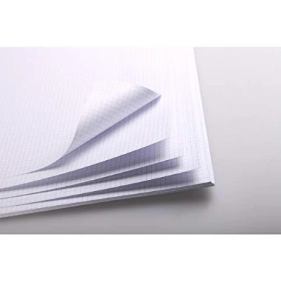Abbildung von Clairefontaine 93325C Mappe Bristolkarton (25 Blatt, 205 g, 50 x 65 cm, kariert) weiß