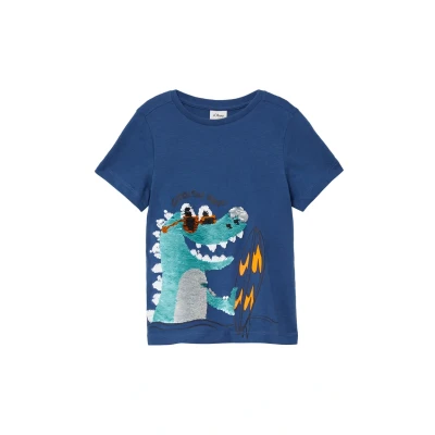 Abbildung von s.Oliver Tshirt print für Kinder, Größe: 92/98, Dunkelblau