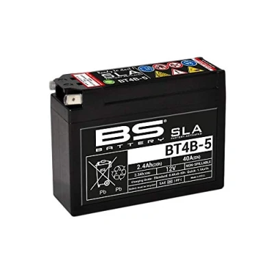 Abbildung von BS Battery 300756 BT4B 5 AGM SLA Motorrad Batterie, Schwarz
