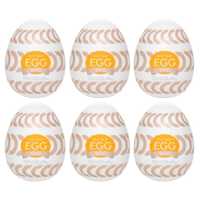 Abbildung von Masturbator „Egg Ring“ mit Rillenringe Stimulationsstruktur