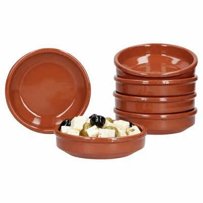 Abbildung von MamboCat Tapas Schale 6er Set Cazuela Ton Bruno Ø 12cm Größe S Mittelalter,