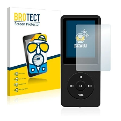 Abbildung von BROTECT Entspiegelungs Schutzfolie für AGPtek 8GB MP3 Player (2 Stück) Matte Displayschutz Folie, Anti Reflex, Fingerprint