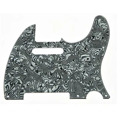 Abbildung von Kaish Sparkle Schlagbrett für USA Fender Schwarz / Weiß Shell