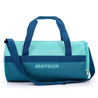 Abbildung von meteor Sporttasche Kinder 25L runde Tasche Gym Herren schwimmtasche Reisetasche Urlaubstasche klein Fitnesstasche Kindertaschen Schule Taschen turntasche Jungen