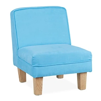 Abbildung von Relaxdays Kindersessel, für Jungen &amp; Mädchen, Kleiner Sessel Kinderzimmer, HBT: 60 x 45 52 cm, Minisessel, blau