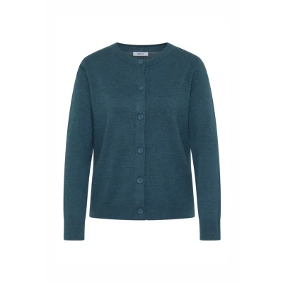 Abbildung von Cecil MIT Knopfleiste Strickjacke, Damen, Größe: Large, Blau