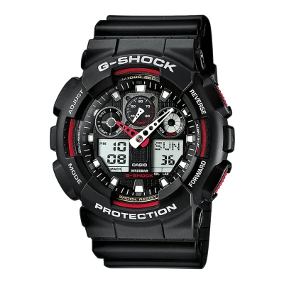 Abbildung von G SHOCK Gshock Chronograph, Herren, Größe: One Size, Black/red