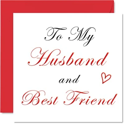 Abbildung von Besondere Geburtstagskarten für Ehemann bester Freund romantische Geburtstagskarte von Ehefrau Partner, Hubby Geburtstagsgeschenke, 145 mm x Valentinstags Jahrestag Grußkarten