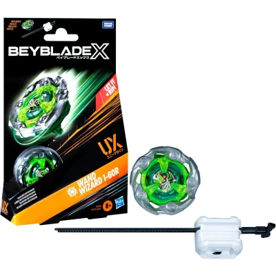 Abbildung von Hasbro Beyblade X Wand Wizard 1 60R UX Starter Pack Kreisel und
