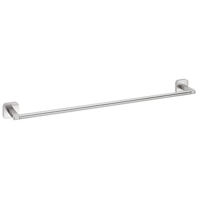 Abbildung von tesa Handtuchhalter ESTEETIC Handtuchstange ohne Bohren 5,0 cm : 63,0 8,5 cm, selbstklebender Edelstahl silber matt