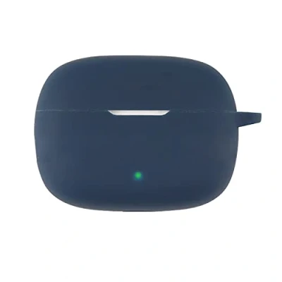 Abbildung von GIOPUEY Hülle für JBL Wave 200TWS, Transparent TPU Stoßfeste Schutzhülle, Ultradünn, Kein Geruch, 200TWS Silikon Dunkelblau