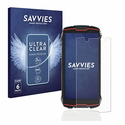 Abbildung von Savvies 6 Stück Schutzfolie für Cubot King Kong Mini 2 Pro Displayschutz Folie Ultra Transparent