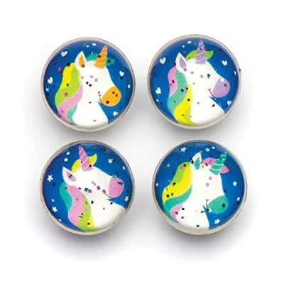 Abbildung von Baker Ross Glitzerflummis „Regenbogen Einhorn“ für Kinder perfekt als kleine Partyüberraschung (8 Stück)