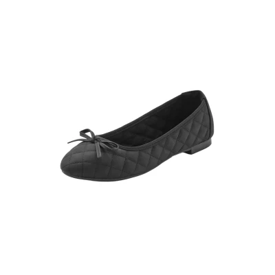 Abbildung von LASCANA Ballerina &quot;Slipper, Schlüpfschuh&quot;, mit Schleifenapplikation VEGAN