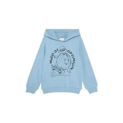 Abbildung von s.Oliver Kapuzenpullover für Kinder, Größe: 92/98, Himmelblau
