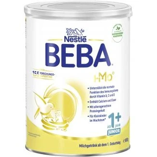 Abbildung von BEBA Junior 1+ Milchgetränk ab dem 1. Geburtstag, Babynahrung mit HMO 2&#039; FL, nur Laktose, ohne Palmöl, 1er Pack (1 x 800g)