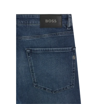 Abbildung von BOSS Maine Jeans Straight Leg, Herren, Größe: 40x32, Dark blue sixteen