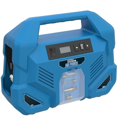 Abbildung von Güde Kompressor Airpower Dual Drive 12/230V/5 tlg., max. 8 bar, 24 l, Set, 1 tlg.