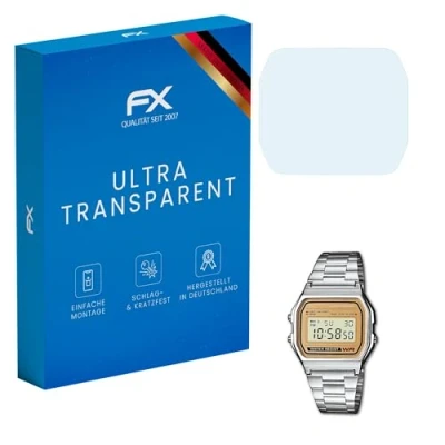 Abbildung von atFoliX Schutzfolie kompatibel mit Casio A158WEA 9EF Folie, ultraklare FX Displayschutzfolie (3X)