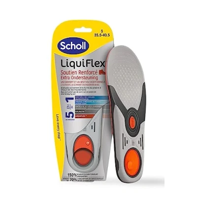 Abbildung von Scholl LiquiFlex Einlegesohlen, verstärkt, für Damen, Größe 35,5 40,5, Memory Foam und Fußgewölbe, 1 Paar