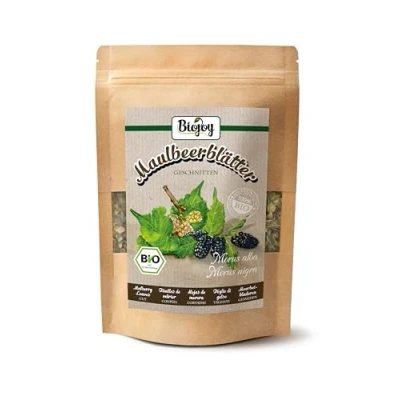 Abbildung von Biojoy BIO Maulbeerblätter Tee (100 g), getrocknet und geschnitten (Morus alba, Morus nigra)
