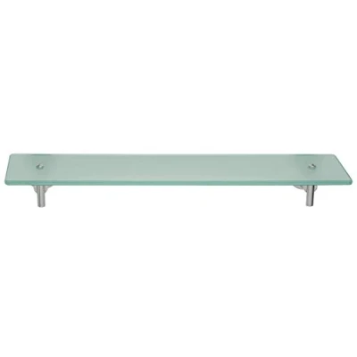 Abbildung von tesa Duschablage 1x luup Glasablage, Komplett Set 2 tlg., chrom weiß 12 cm : 55 7
