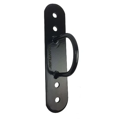 Abbildung von Battle Rope Seil Fitnessseil Wandhalterung Schwarz