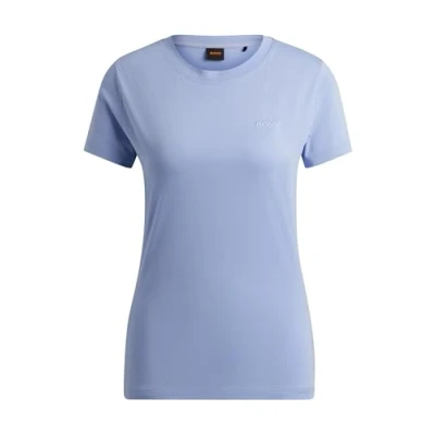 Abbildung von BOSS Esogo Tshirt basic, Damen, Größe: Medium, Blue sixteen