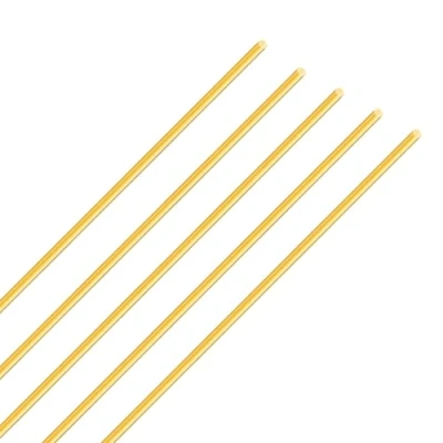 Abbildung von iMeistek Messingstab 2,5 mm Durchmesser, 250 Länge Rund Metall gerade Messingstäbe für RC Modelle DIY Crafts (5PCS)