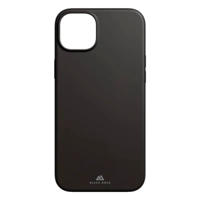 Abbildung von Black Rock Hülle für iPhone 15 Plus (MagSafe kompatibel, Wireless Charging slim, ultraslim, antibakteriell, Cover, Handyhülle Plus, Case, Silikonhülle, Silikon) schwarz