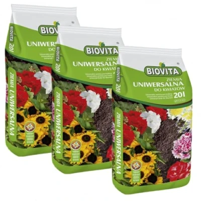 Abbildung von Blumenerde Universalerde Erde Pflanzerde Blumen 3 Säcke Universal 60L